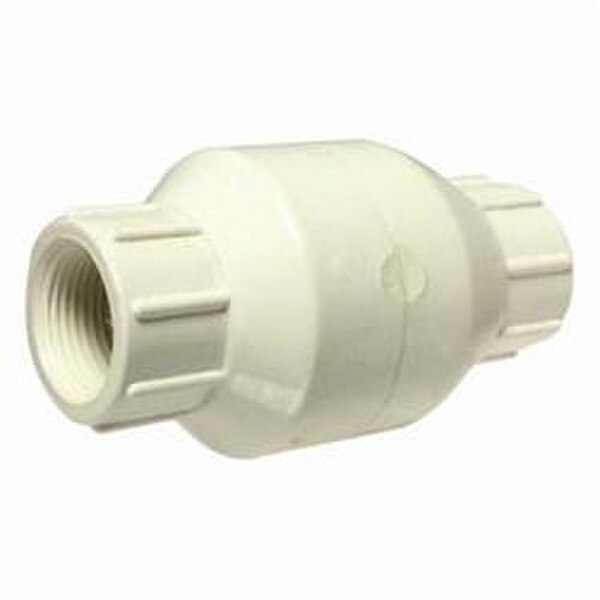 Spring Loaded Check Valve Pvc 1 FXF PVC SPRING LOADED CHK VLV